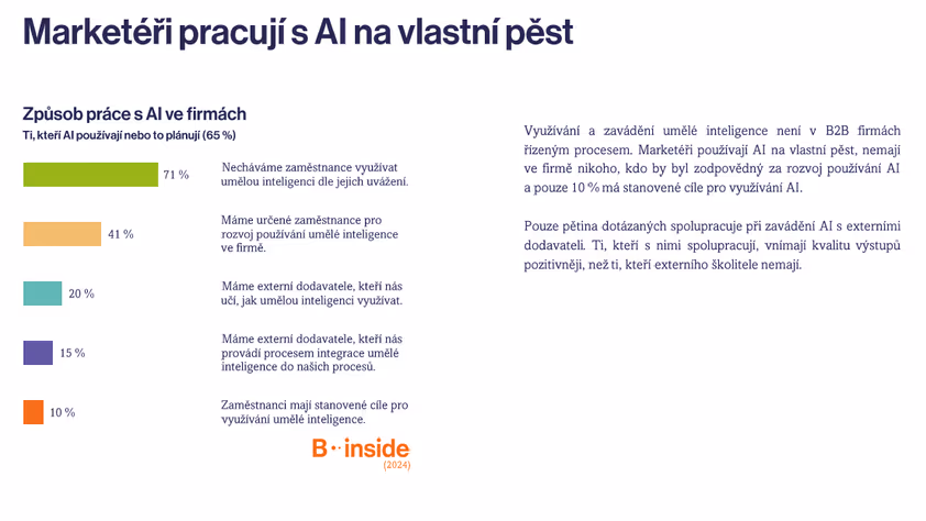 B2B Monitor - 27. vlna - AI v marketingu